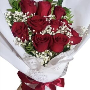 Ramo de 9 rosas rojas