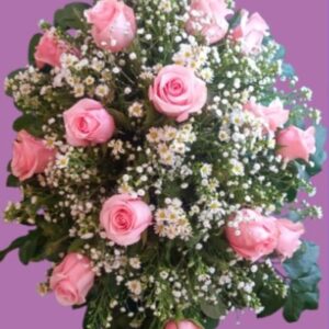 cojín de 15 rosas - Arreglo Floral Florería Coral