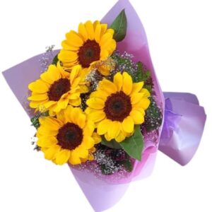Ramo de 4 girasoles