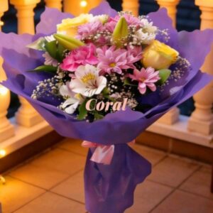 ramo con mix de flores - Arreglo Floral Florería Coral