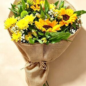 Ramo con girasoles y mix de flores
