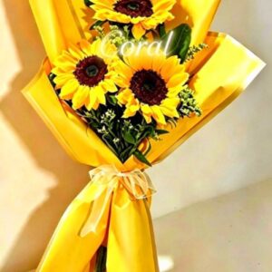 ramo de 3 girasoles